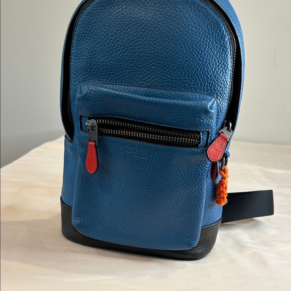 Coach Blue and Black Men's Backpack
